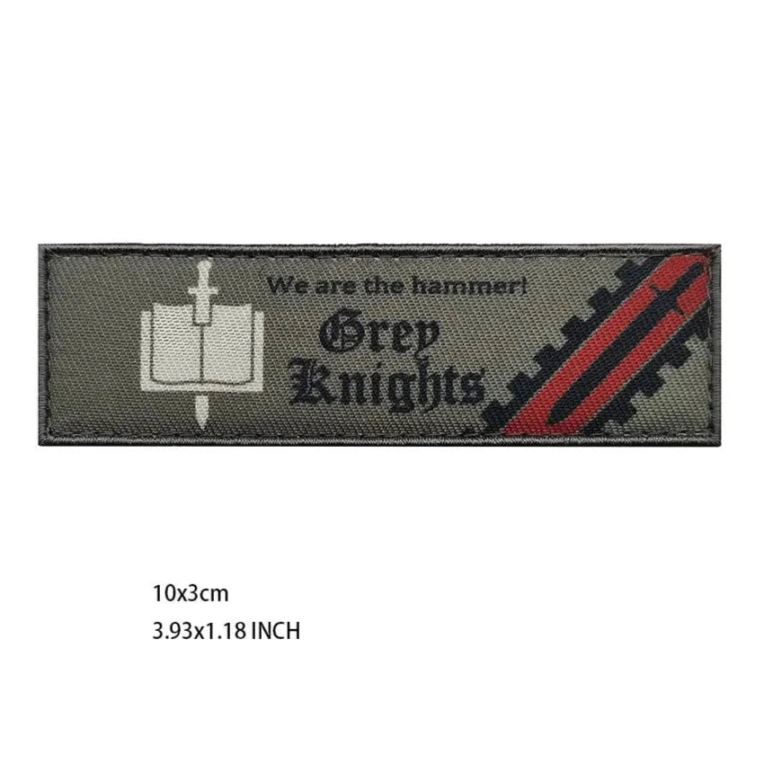 Warhammer 'Grey Knights | We are the Hammer!' Embroidered Velcro Patch