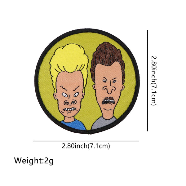 Beavis and Butt-Head ‘Silly Face | Round’ Embroidered Patch