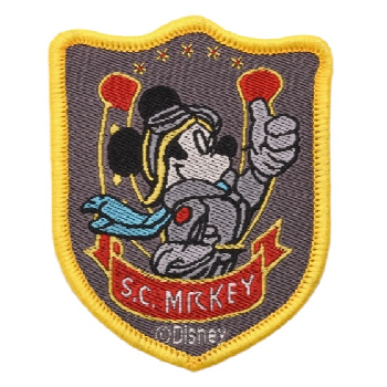 Mickey Mouse 'S.C Mickey | Approved' Embroidered Patch