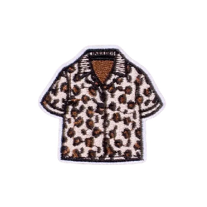 Cute 'Leopard Polo' Embroidered Patch