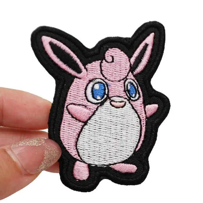 Pokemon 'Wigglytuff' Embroidered Velcro Patch