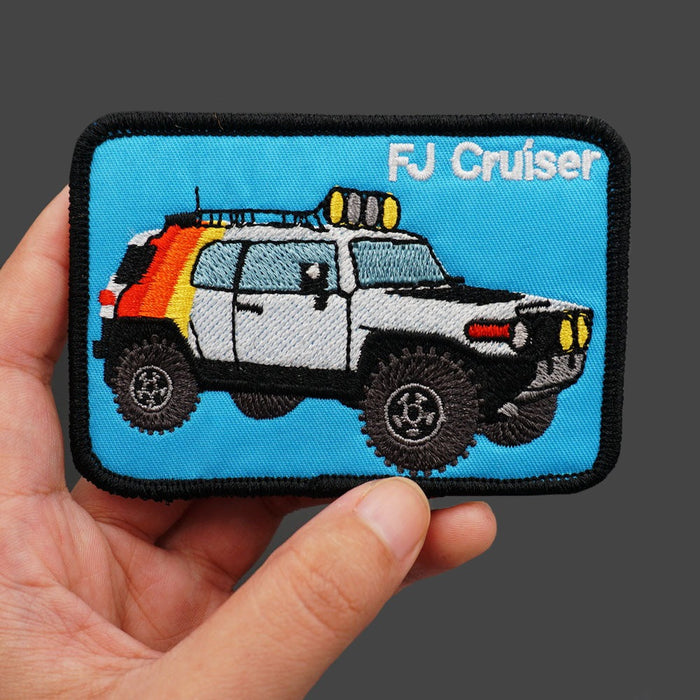 Off-Road Vehicles 'FJ Cruiser' Embroidered Velcro Patch