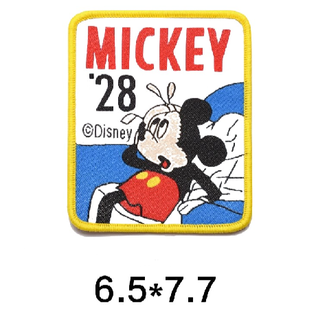 Mickey Mouse 'Mickey | Tired' Embroidered Patch