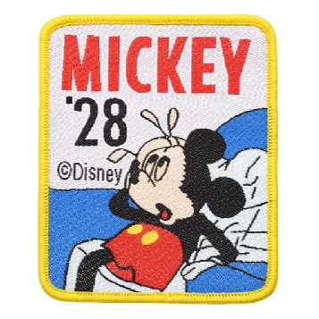 Mickey Mouse 'Mickey | Tired' Embroidered Patch