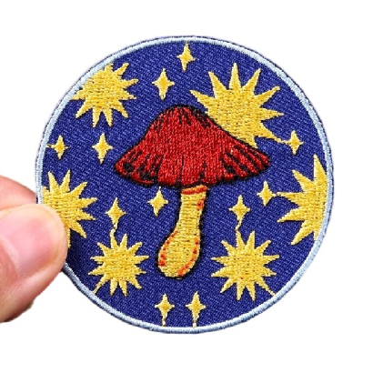 Mushroom 'Starry Sky' Embroidered Patch