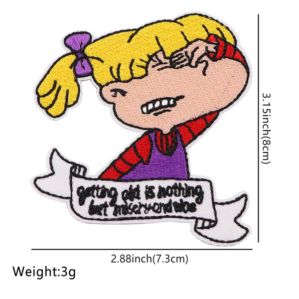 Rugrats ‘Angelica | Getting Old Is Nothing But Misery and Woe’ Embroidered Patch