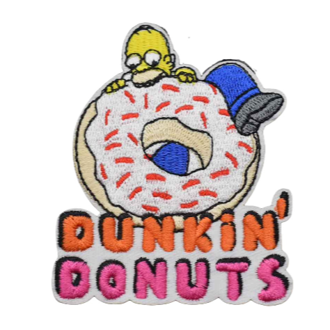 Springfield 'Hungry Homer | Dunkin' Donuts' Embroidered Patch