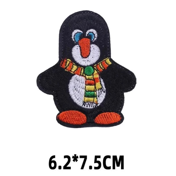 Christmas 'Penguin | Scarf' Embroidered Patch