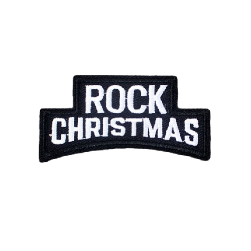 Music 'Rock Christmas' Embroidered Patch