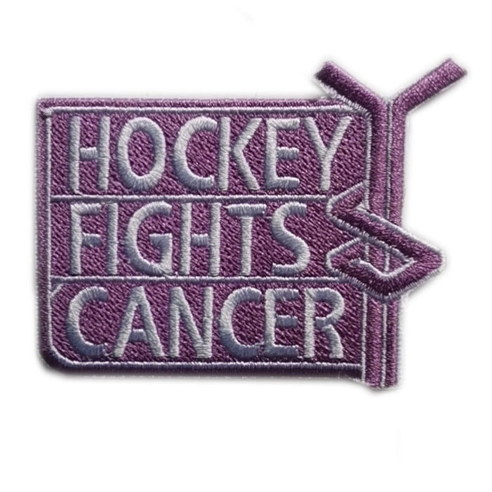 Hockey Fights Cancer 2" 'Logo' Embroidered Patch Set
