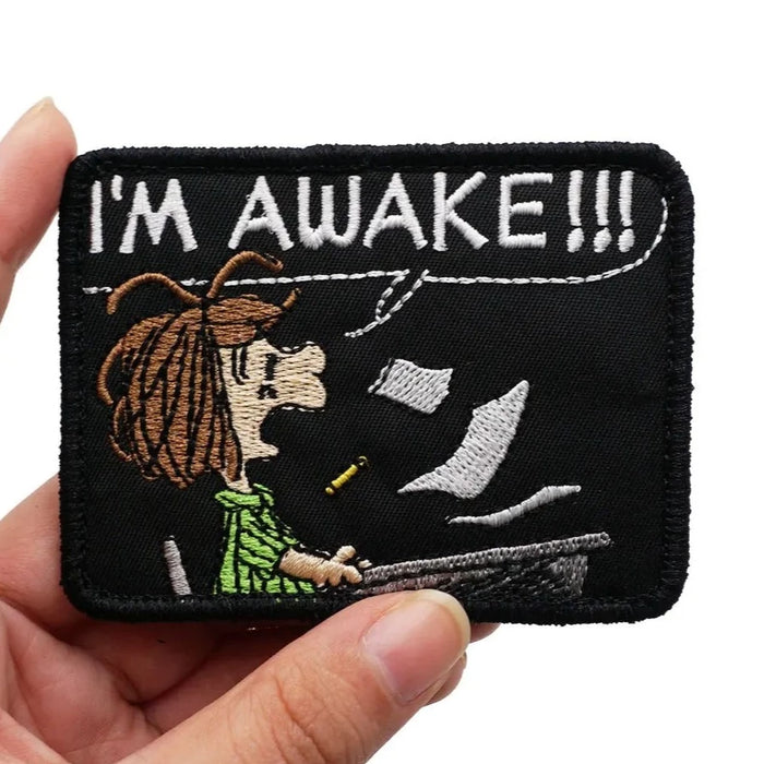 The Peanuts Movie 'Peppermint | I'm Awake!!!' Embroidered Patch
