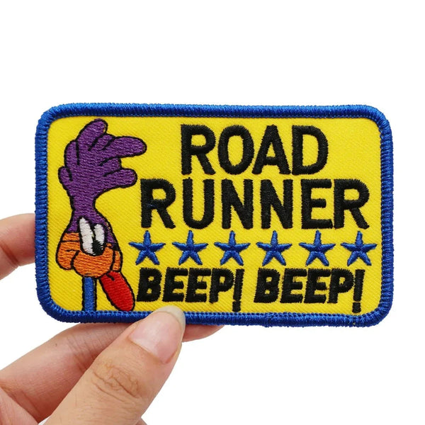 Looney Tunes 'Road Runner | Beep! Beep! | 1.0' Embroidered Velcro Patch