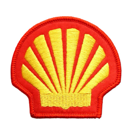Cool 'Shell Logo' Embroidered Velcro Patch