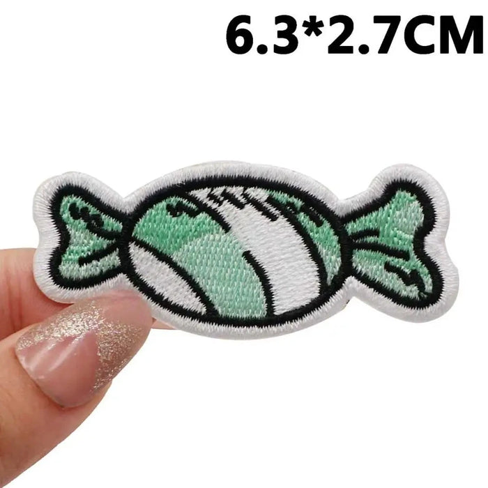 Cute 'Mint Candy' Embroidered Patch