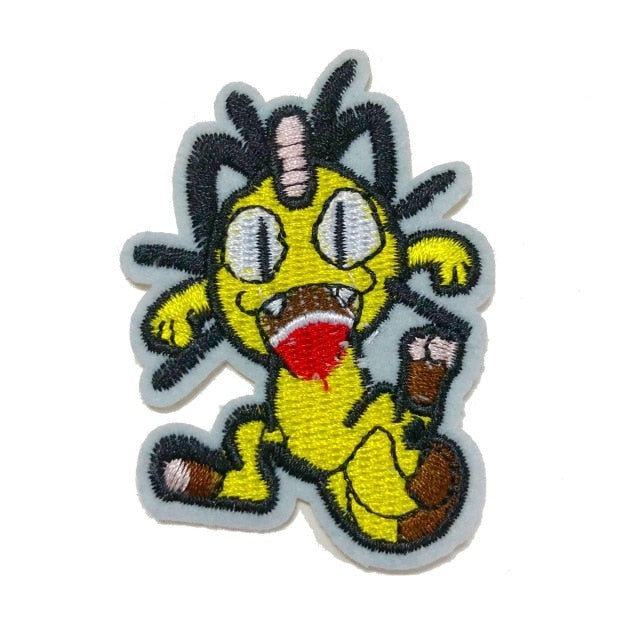 Pocket Monster 'Meowth | Wacky Face' Embroidered Patch