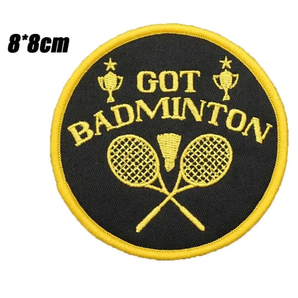 Got Badminton 'Round' Embroidered Patch