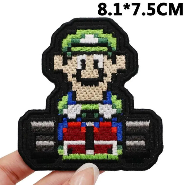 Mushroom Kingdom Bros. Pixel 'Luigi | Riding Kart' Embroidered Patch