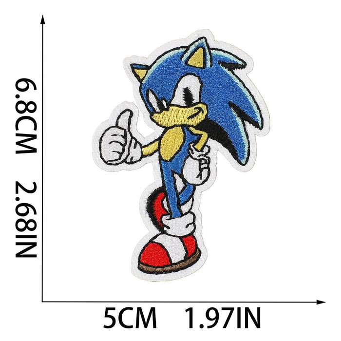 Sonic the Hedgehog 'One Leg Stand' Embroidered Patch