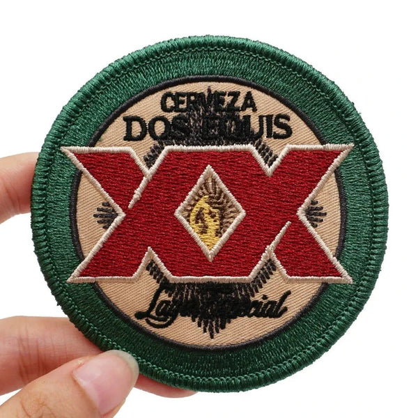 Cool 'Dos Equis Lager Especial Logo' Embroidered Velcro Patch