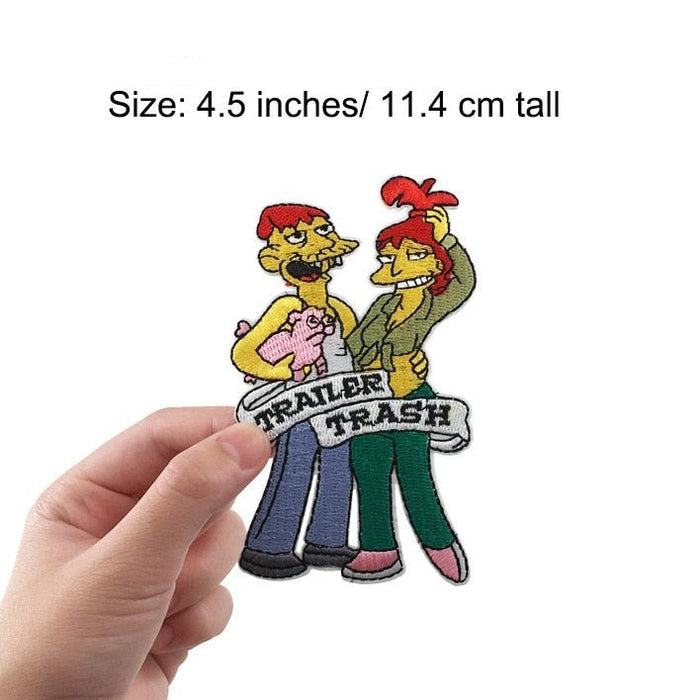 The Simpsons 'Cletus and Brandine | Trailer Trash' Embroidered Patch