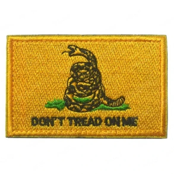 Snake 'Don't Tread On Me | 1.0' Embroidered Velcro Patch