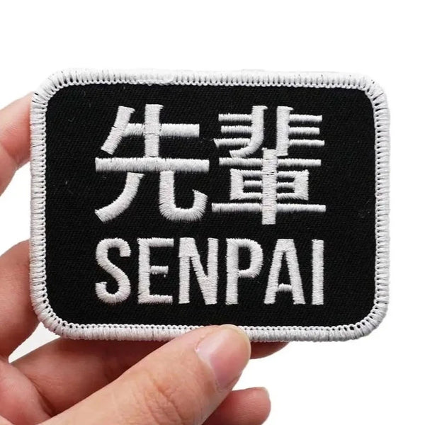 Anime 'Senpai | Square' Embroidered Velcro Patch