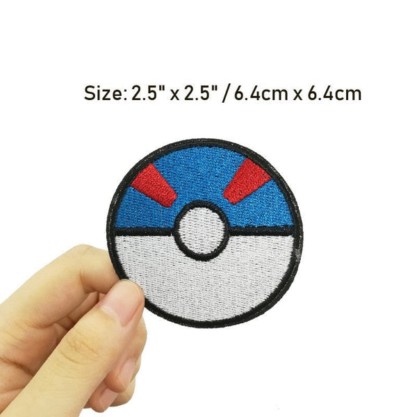 Pocket Monster 'Great Ball' Embroidered Patch