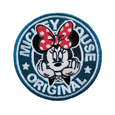 Mickey Mouse Original 'Peeking Minnie' Embroidered Patch