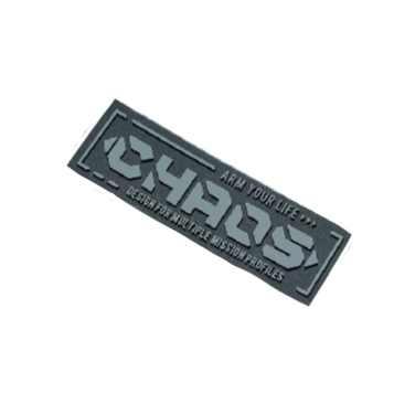 Military Tactical 'Chaos Gear' PVC Rubber Velcro Patch