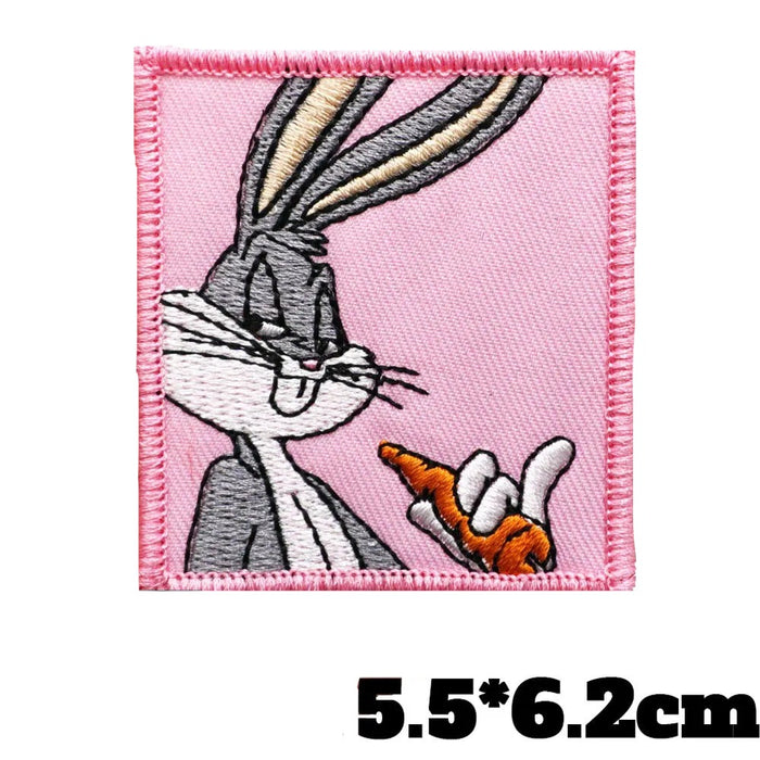 Looney Tunes 'Bugs Bunny | Square' Embroidered Patch