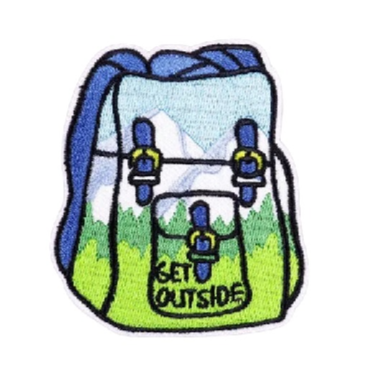 Camping Backpack 'Get Outside' Embroidered Patch