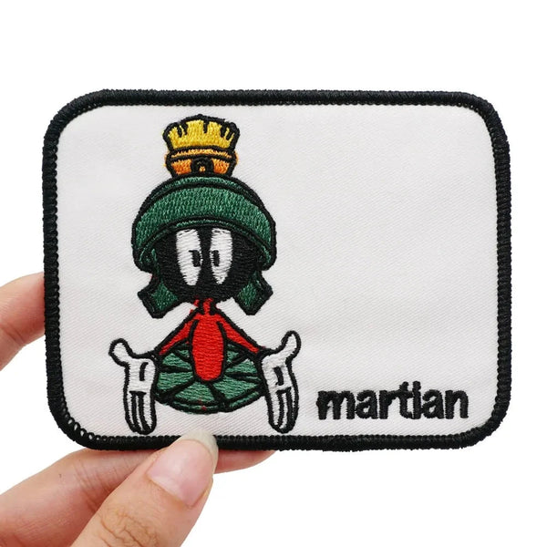 Marvin the Martian 'Open Palm | Square' Embroidered Velcro Patch