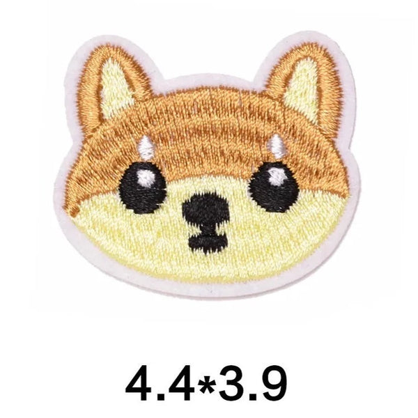 Cute 'Dog Head' Embroidered Patch