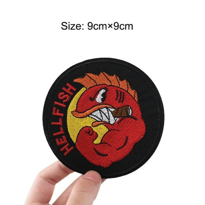 The Simpsons 'Hellfish | Muscle' Embroidered Patch