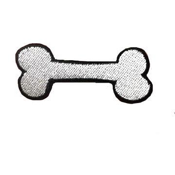 Cute 'Dog Bone' Embroidered Patch