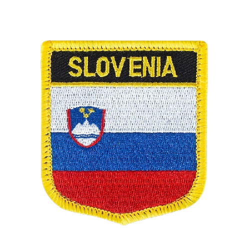 Slovenia Flag Embroidered Velcro Patch