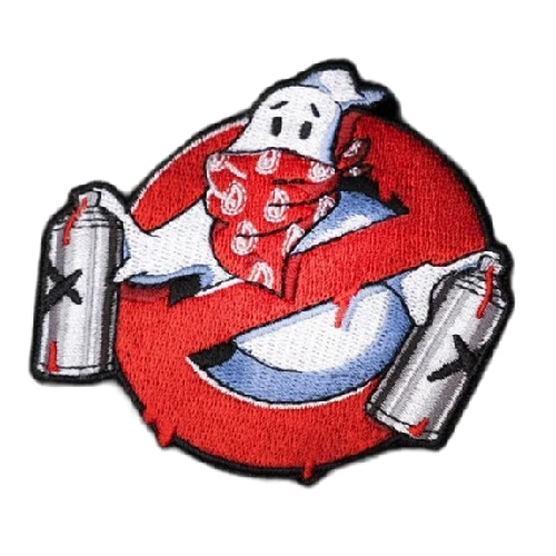 Ghostbusters Logo 'Street Spray Paint' Embroidered Velcro Patch