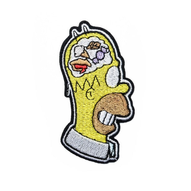 Springfield 'Homer | Foods In Head' Embroidered Patch
