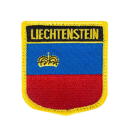 Liechtenstein Flag Embroidered Velcro Patch