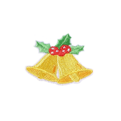 Christmas 'Yellow Bells' Embroidered Patch