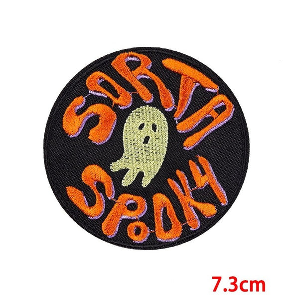 Halloween 'Sorta Spooky' Embroidered Patch