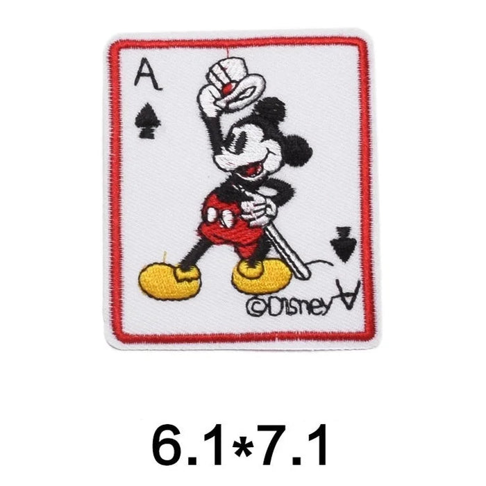 Mickey Mouse 'Ace of Spades Card' Embroidered Patch