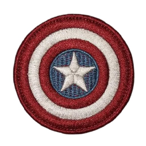 Captain America 'Shield 1.0' Embroidered Velcro Patch