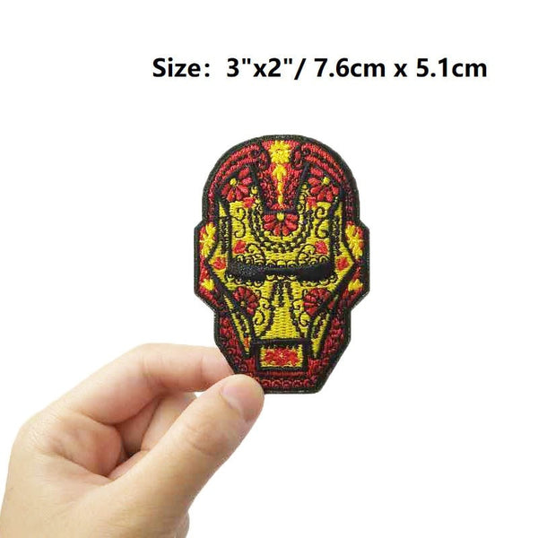 Iron Man 'Calavera Head' Embroidered Patch