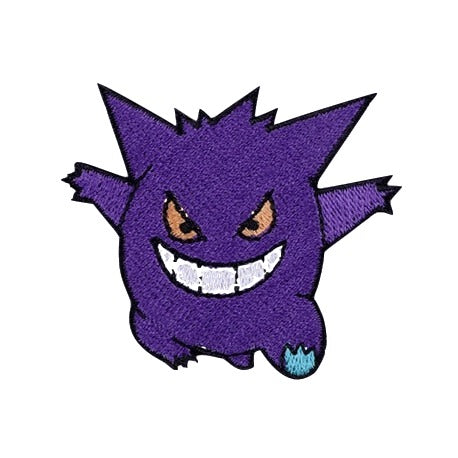 Pocket Monster 'Gengar' Embroidered Patch