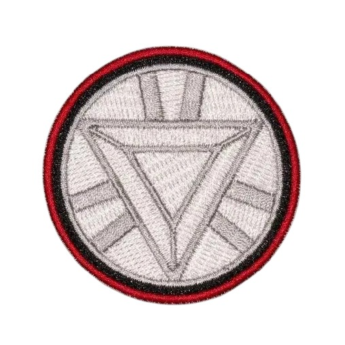 Iron Man 'Arc Reactor' Embroidered Velcro Patch