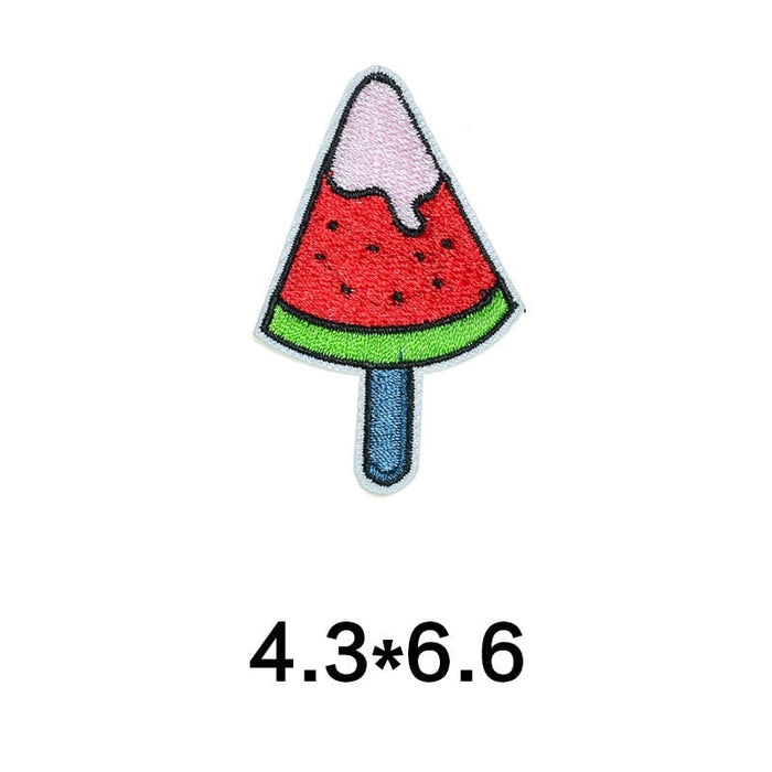 Cute 'Watermelon Popsicle' Embroidered Patch