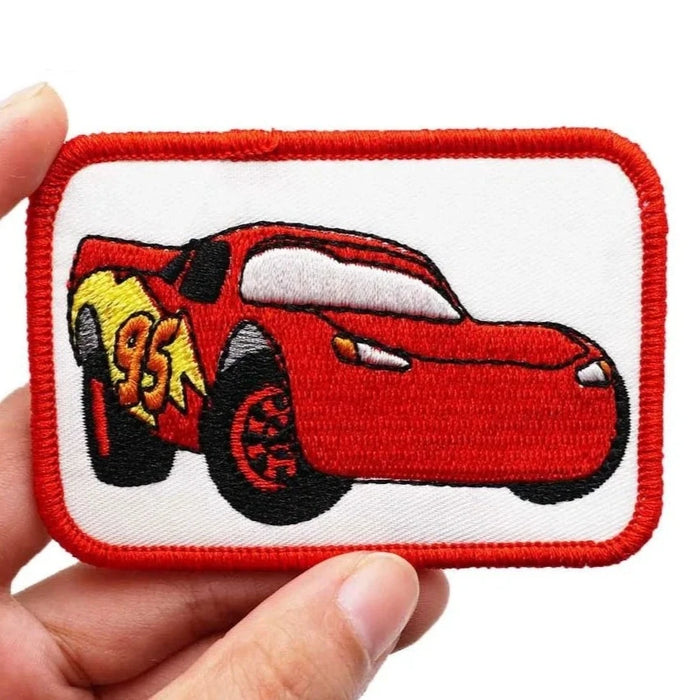 Cars 'Lightning McQueen Blank Eyes' Embroidered Velcro Patch — Little