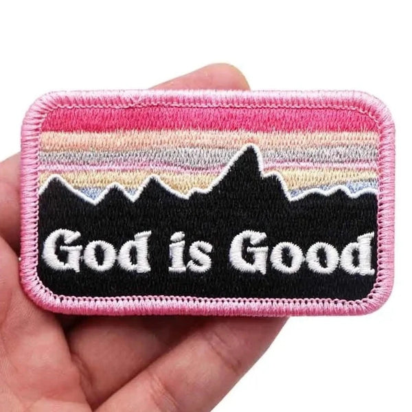 God Is Good '1.0' Embroidered Velcro Patch