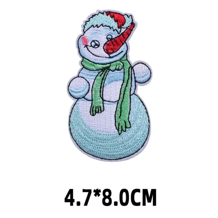 Christmas 'Blue Snowman | 1.0' Embroidered Patch